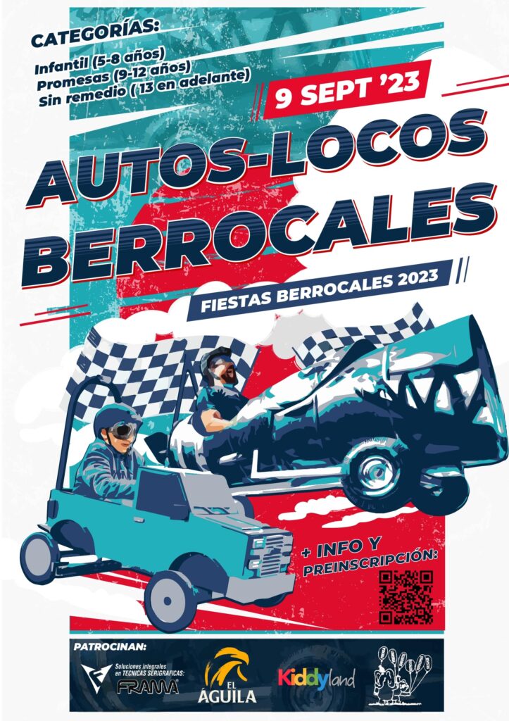 Cartel Autos Locos Berrocales 9/09/2023